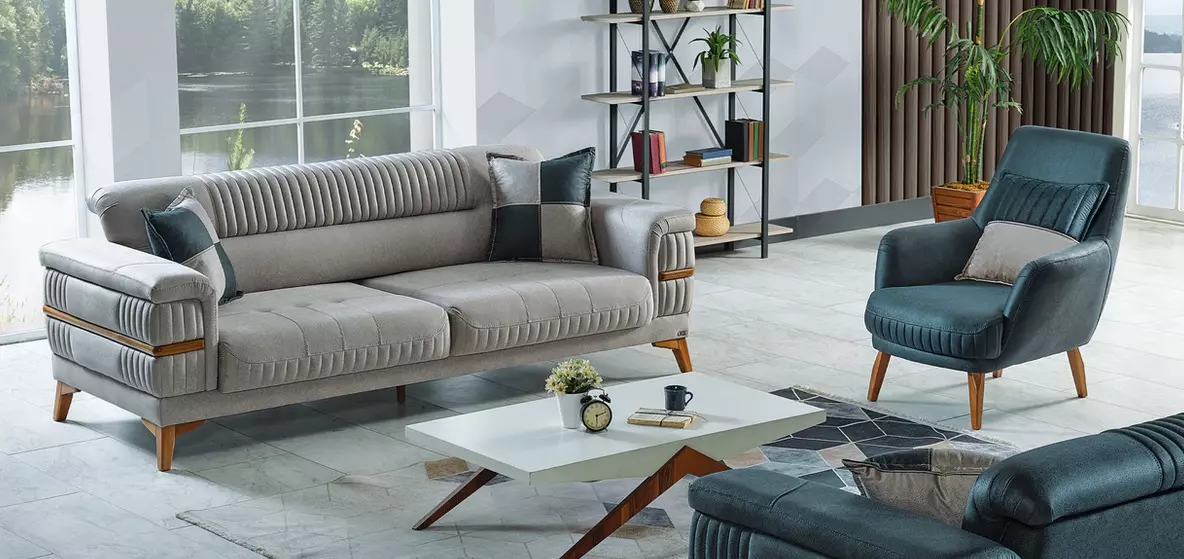 Sofa set 3+1 seater sofa 3 seater modern armchair complete set