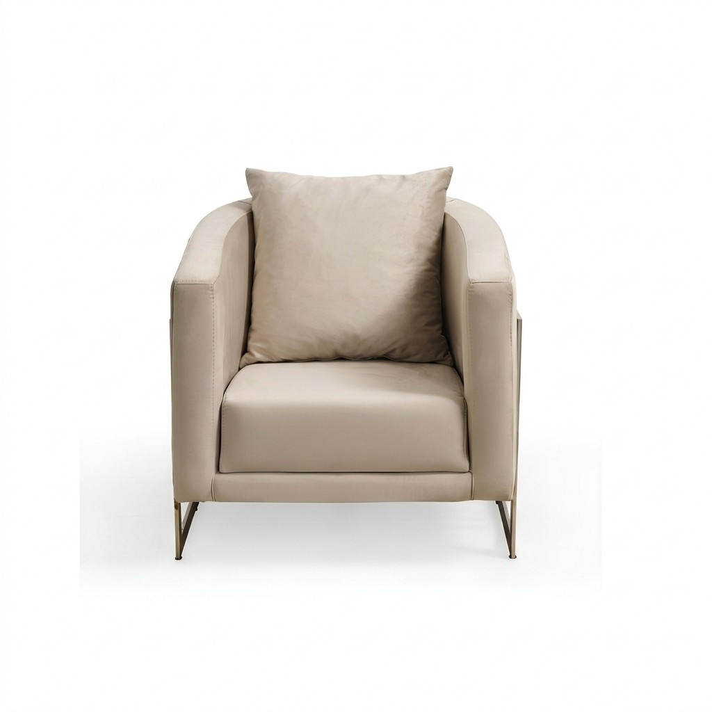 Armchair 1 seater textile lounge upholstery luxury seat relax new living room