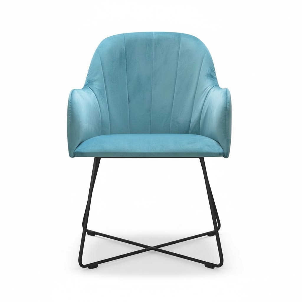 Armchair 4x Lounge Armchair Upholstered Armchair Living Room Restaurant Club Group Chair