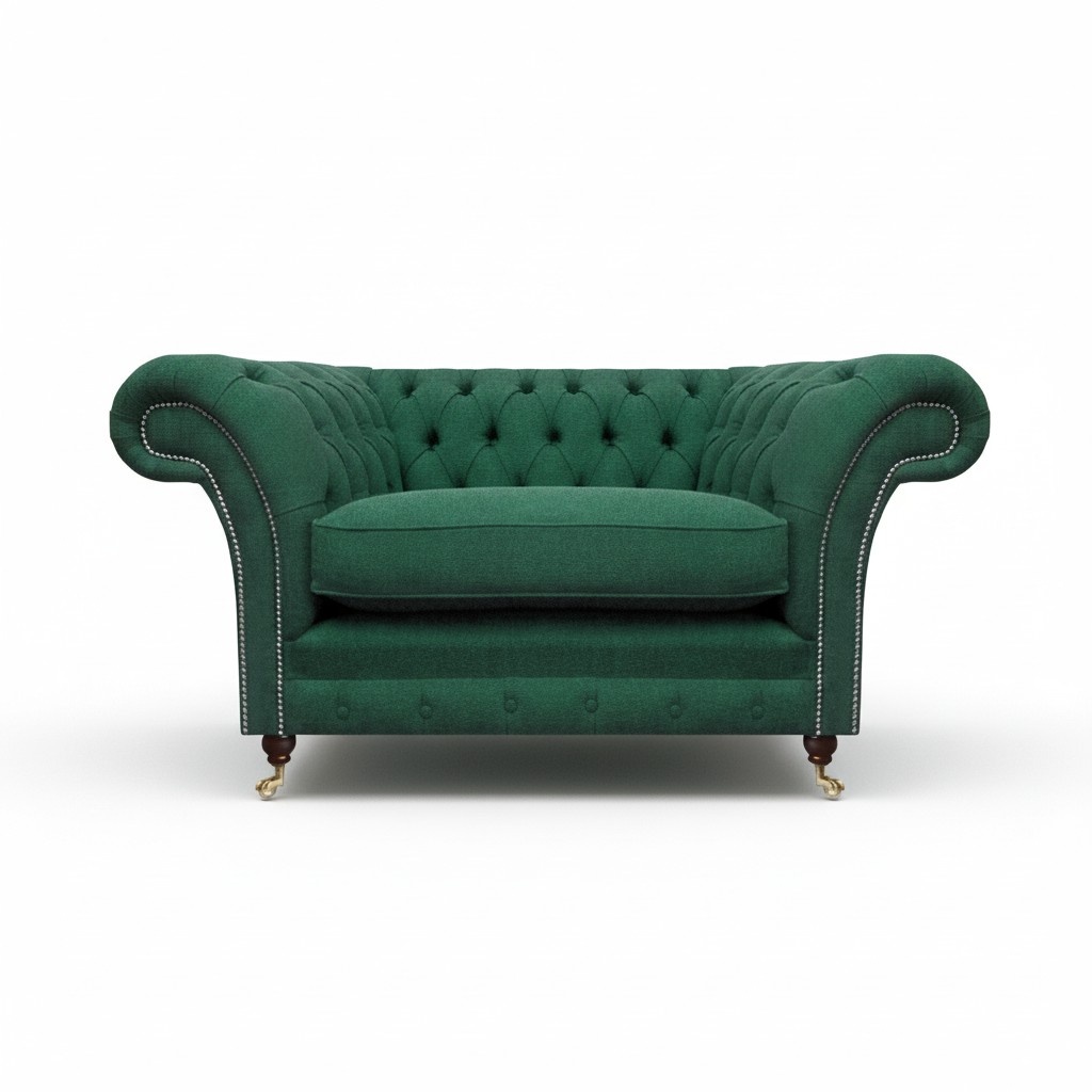 Chesterfield armchair sofa living room furniture textile fabric furnishings upholstered furniture