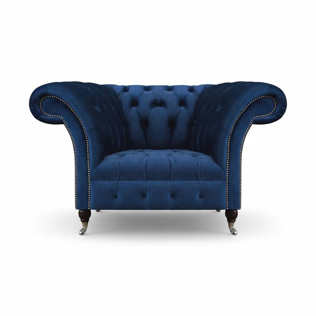 Chesterfield armchair upholstered furniture designer furnishings upholstered furniture living room