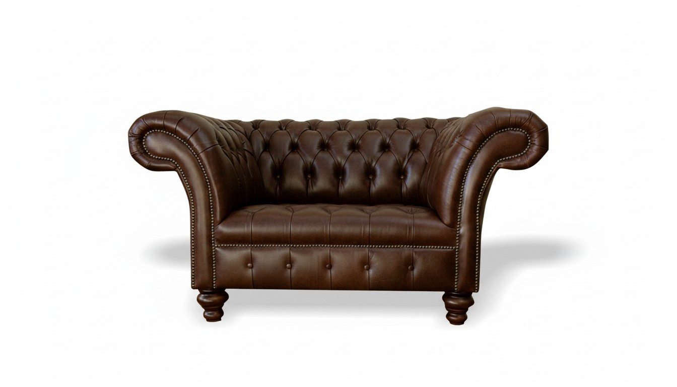 Armchair Chesterfield upholstery Relax fabric textile leather Lounge Club single seater New