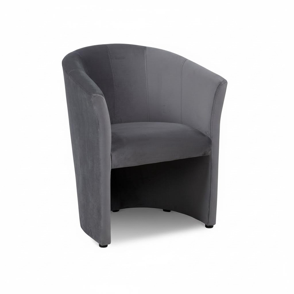 Armchair Club Lounge Design Back Chair Upholstery Sofa 1 Seater TV Black New