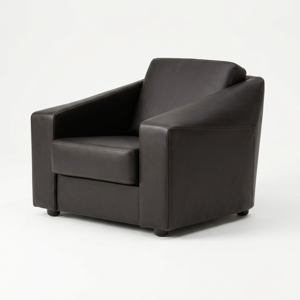 Armchair Couch Upholstery Seat Designer Leather 1-Seater Sofas Upholstery