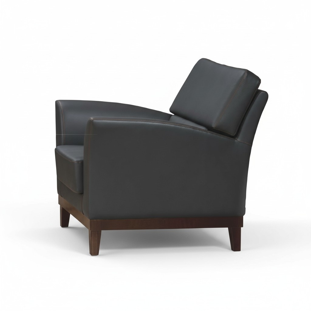 Armchair Upholstered Sofa Textile Office Furniture Couches 1 Seater Single Seater Leather