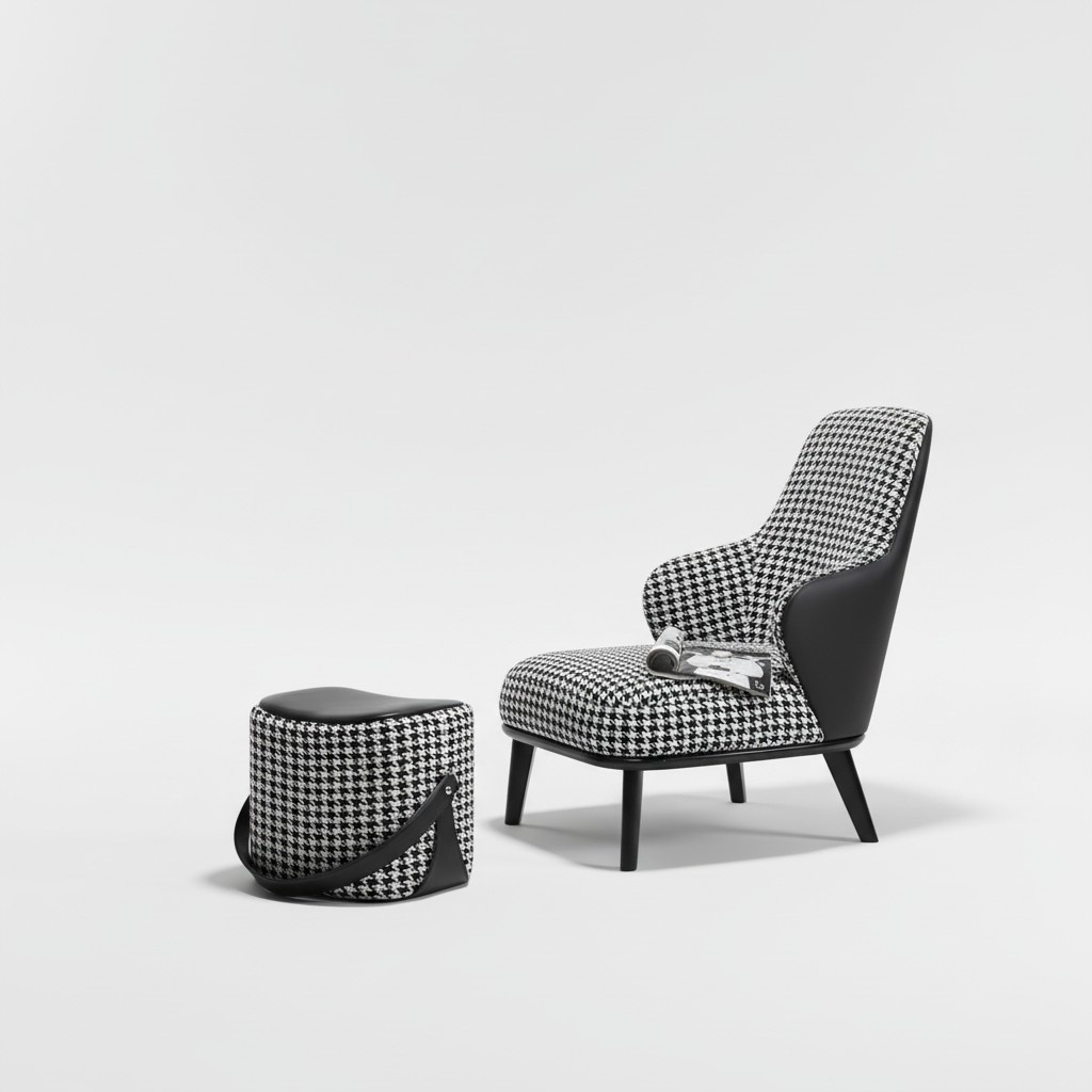 Armchair Design Couch Sofa Relax Fabric Lounge Luxury TV Club Upholstery