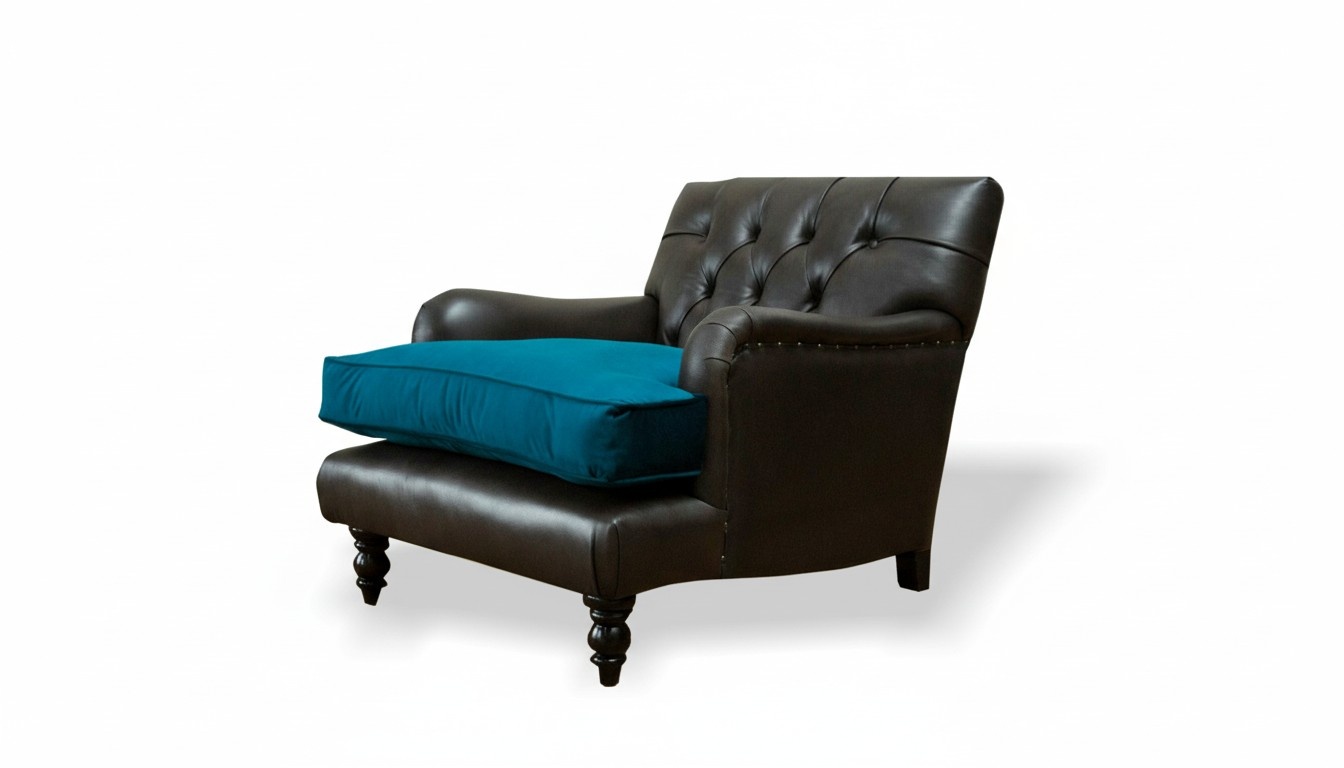 Chair Design Couch Sofa Relax Lounge Club Upholstered Seat Luxury Chesterfield New
