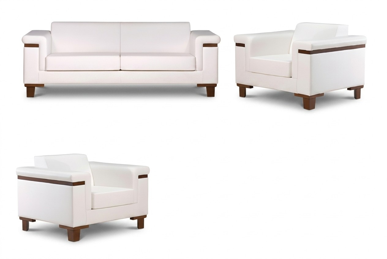 Armchair furniture designer chair upholstered sofa 2-seater leather office furniture