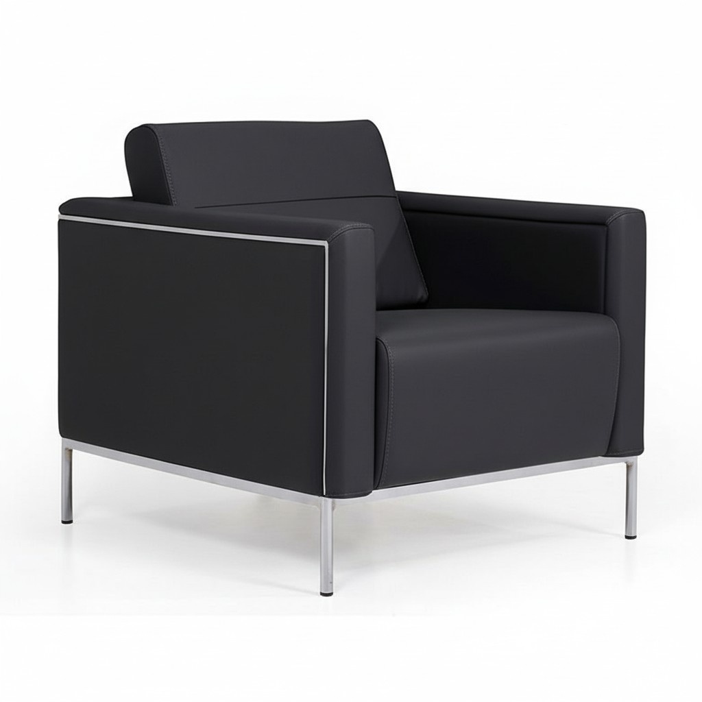 Armchair leather armchair 1-seater office furniture designer chair office upholstered sofa