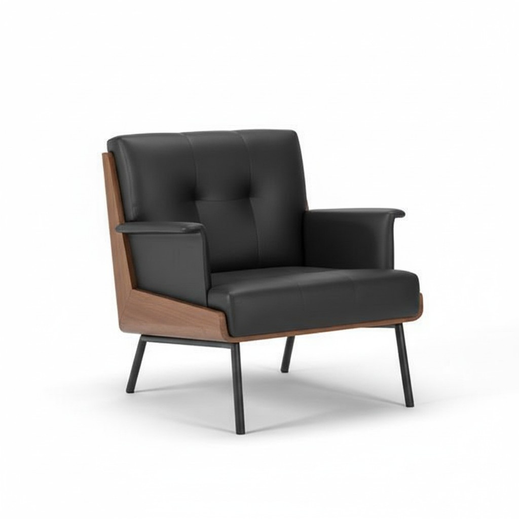 Leather swivel office chair furniture office chair leather black new