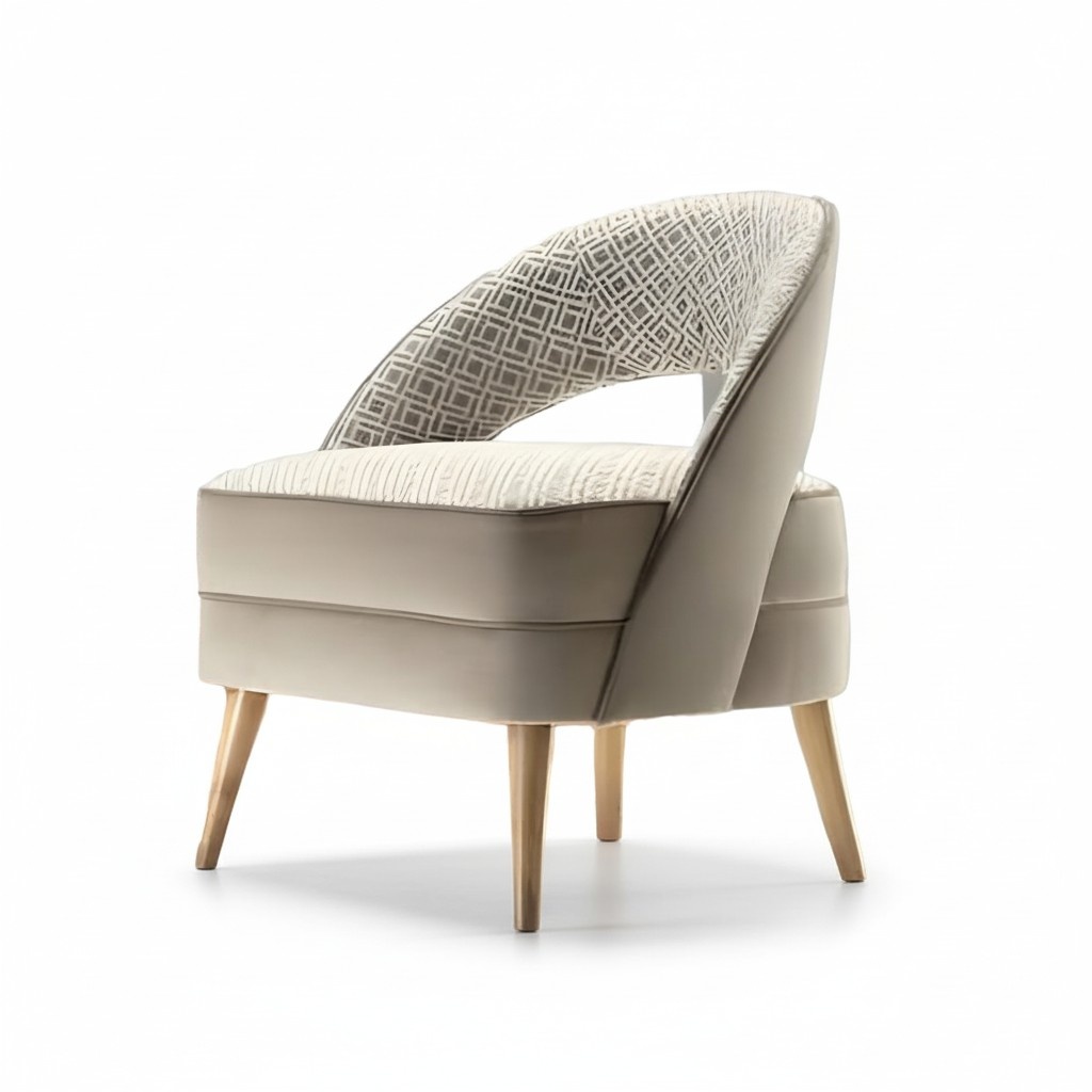 Armchair Living Room Art Deco Design Adults Wood Single Seat Upholstered Living Room New