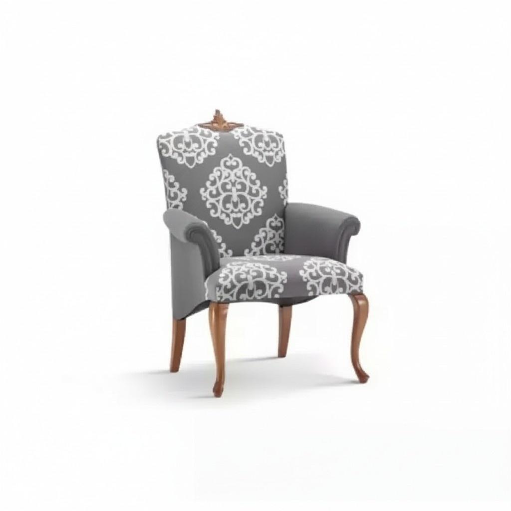 Armchair Living Room Design Elegant Furniture Grey Classic 1 Seater Luxury