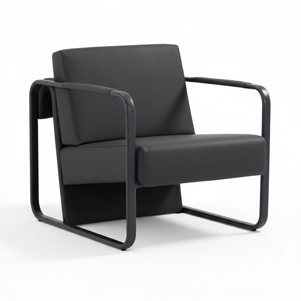 Armchair Luxury Armchair Black High-Quality Upholstered Sofas Design Textile Leather Modern