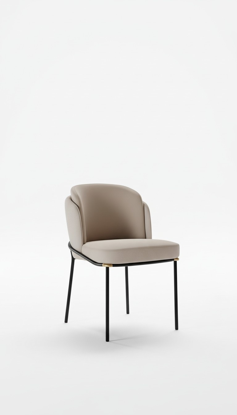 Armchair Metal Design Cushion Lounge Club Chair Seat Relax Luxury Room Fabric New