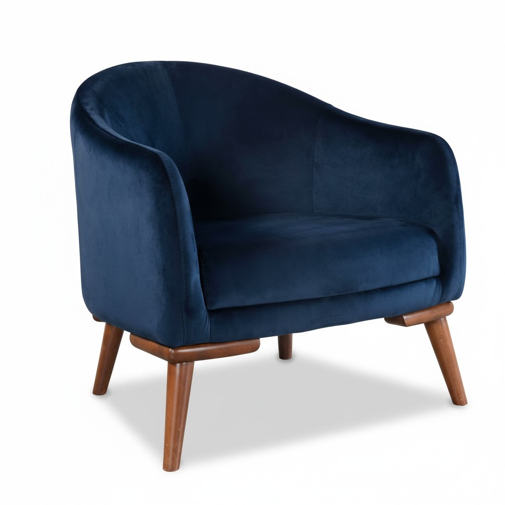 Modern Armchair Single Seater Designer Upholstery Textile Fabric