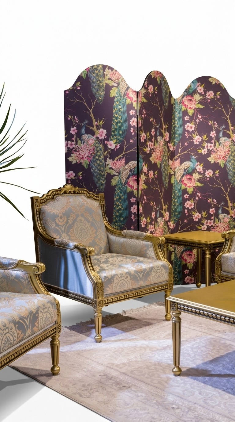 Armchair Seater Luxury 1 Seater Upholstery Seat Textile Fabric Art Deco