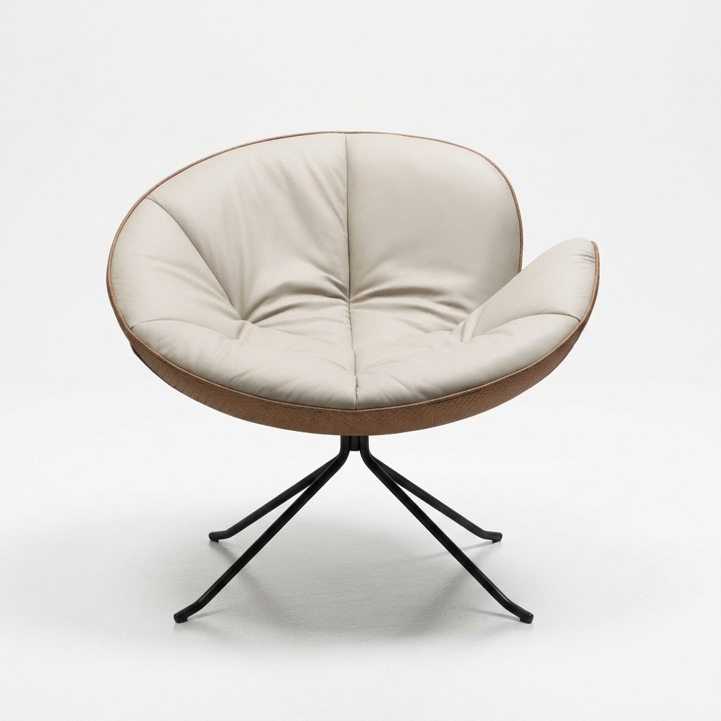 Armchair Sitzer Design Living Room Upholstery Wood Single Seater Modern White New