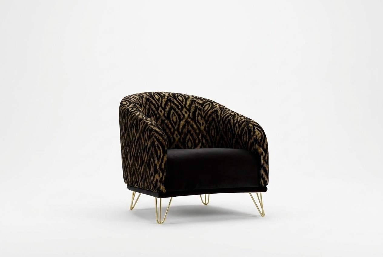 Armchair Sofa One-Seater Relax 1 Seat Club Chair Fabric Modern Living Room Velvet New