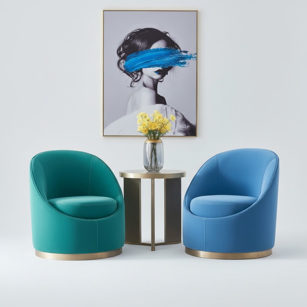 Armchair TV Couch 1 seater Sofa Textile Fabric Couches Upholstery Design Furniture New