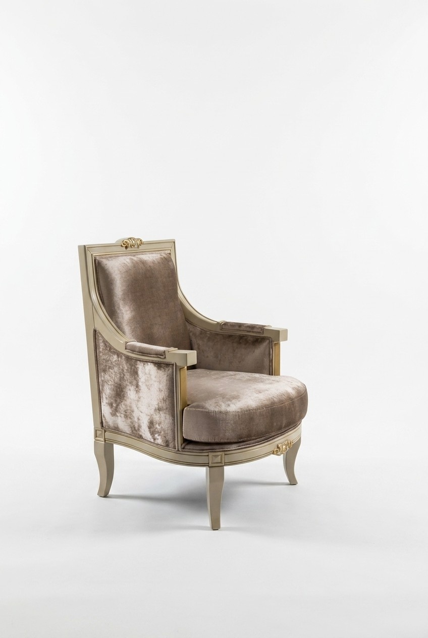 Armchair Art Deco Relax Fabric Lounge Textile Seater Luxury Seat Polyester