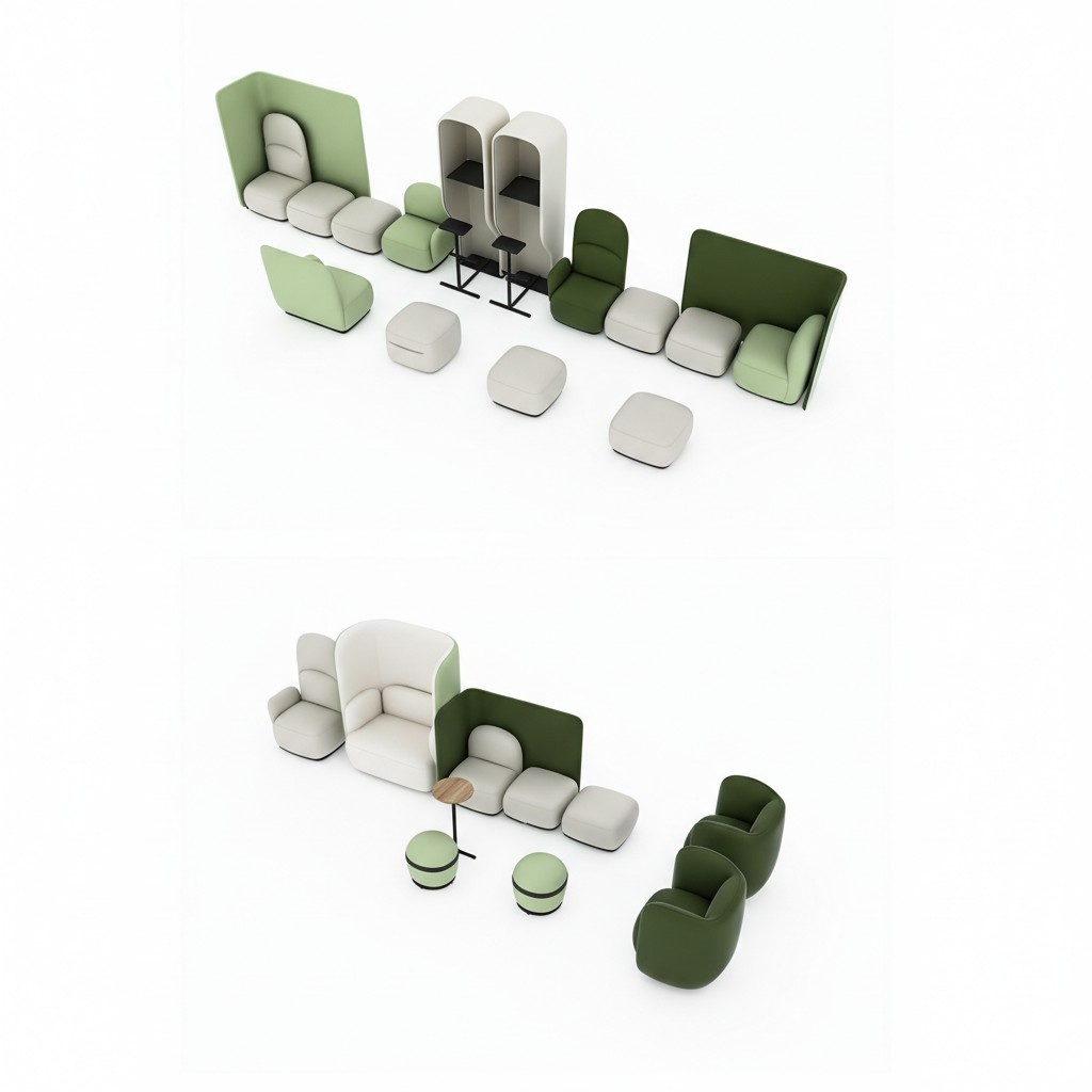 Armchair waiting room set seat upholstery set law firm practice hotel office office