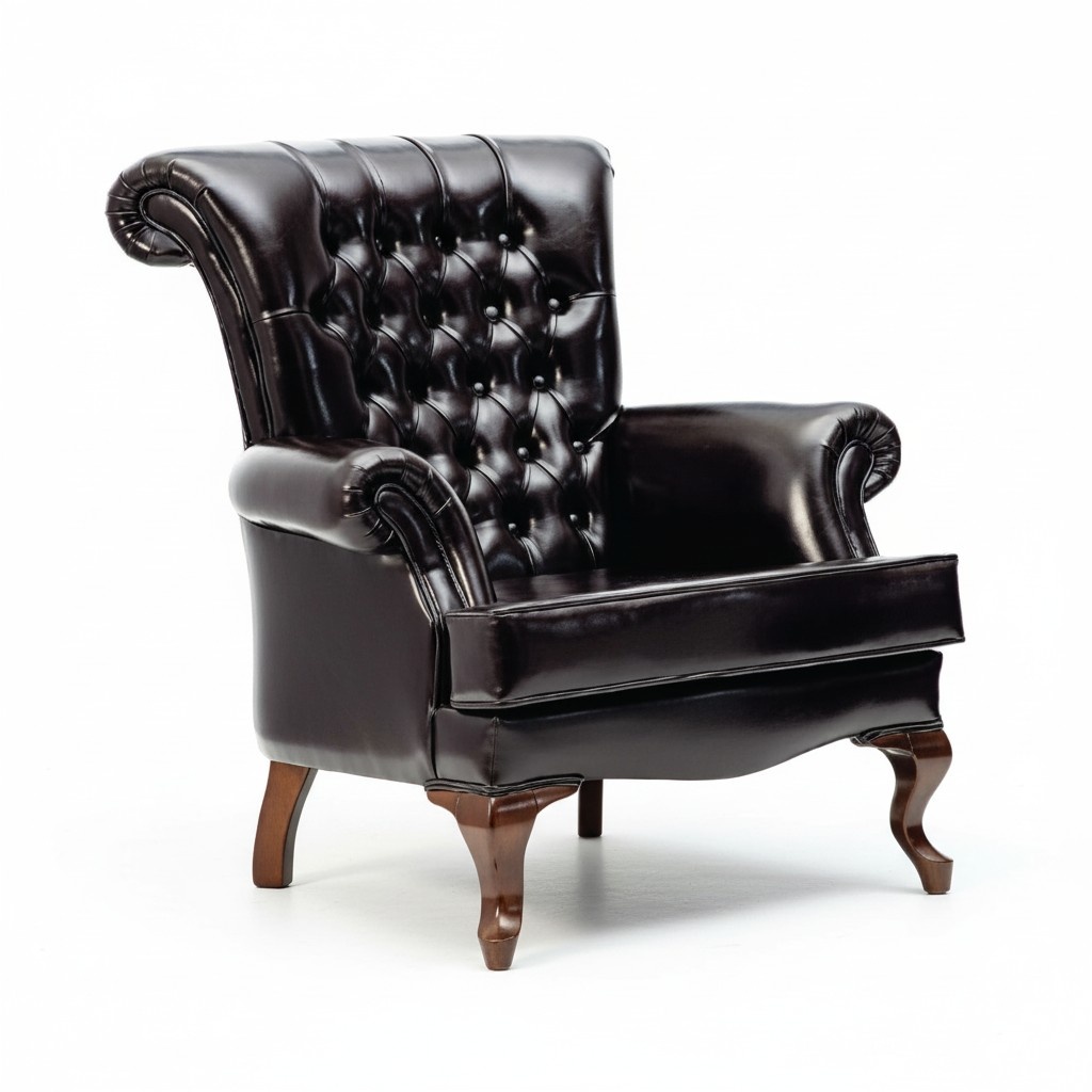 Armchair, wing chair, 1-seater sofa, couch, upholstered couches, textile leather.