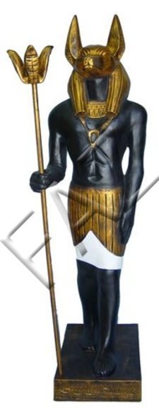 Decorative ancient Egyptian sculpture designed as god of seth 135cm height