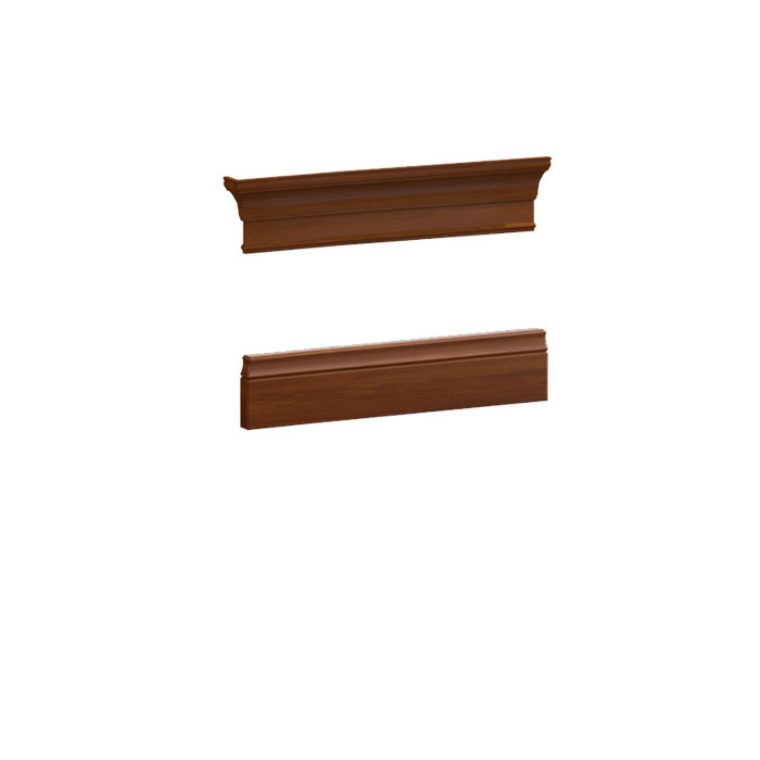 Elements skirting board crown bar for the showcase cabinet system model BA-29