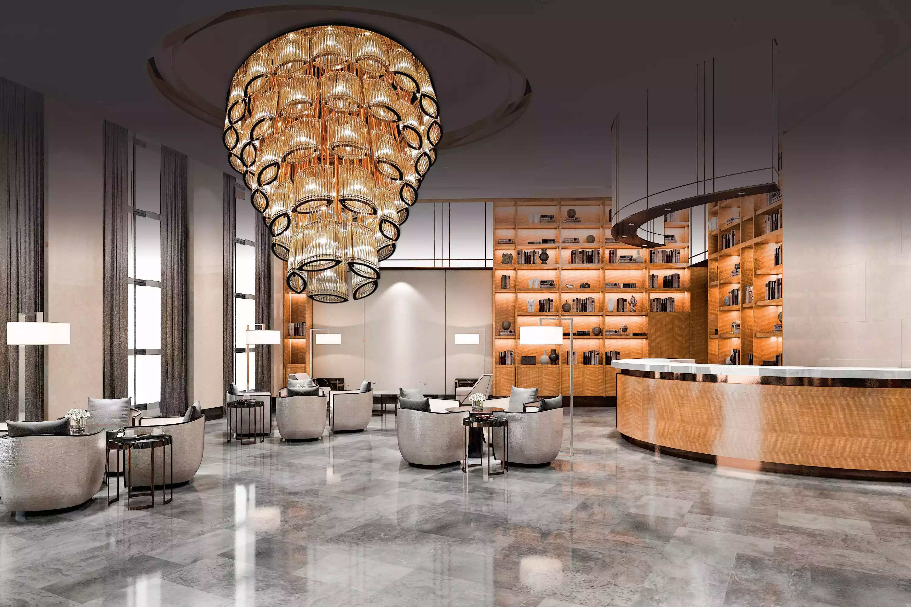 Modern Gold Ceiling Lamp for Home Living Room Luxurious for Style