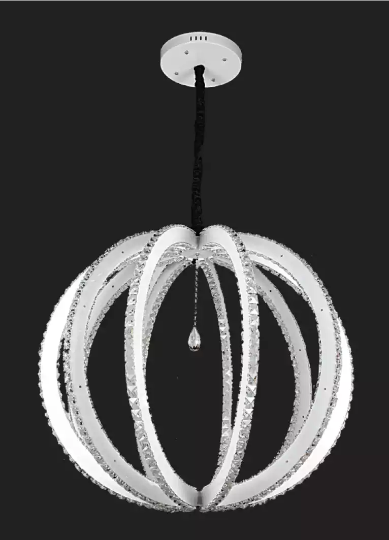 Modern lamp hanging lamp abstract round lights crystal lamp 100x150