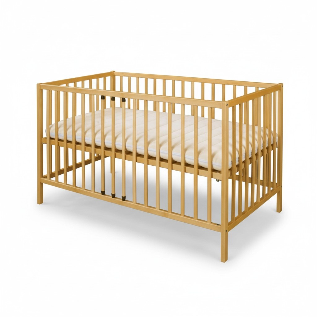 Baby bed children\'s bed 120x60 solid wood furniture handcrafted wood furniture