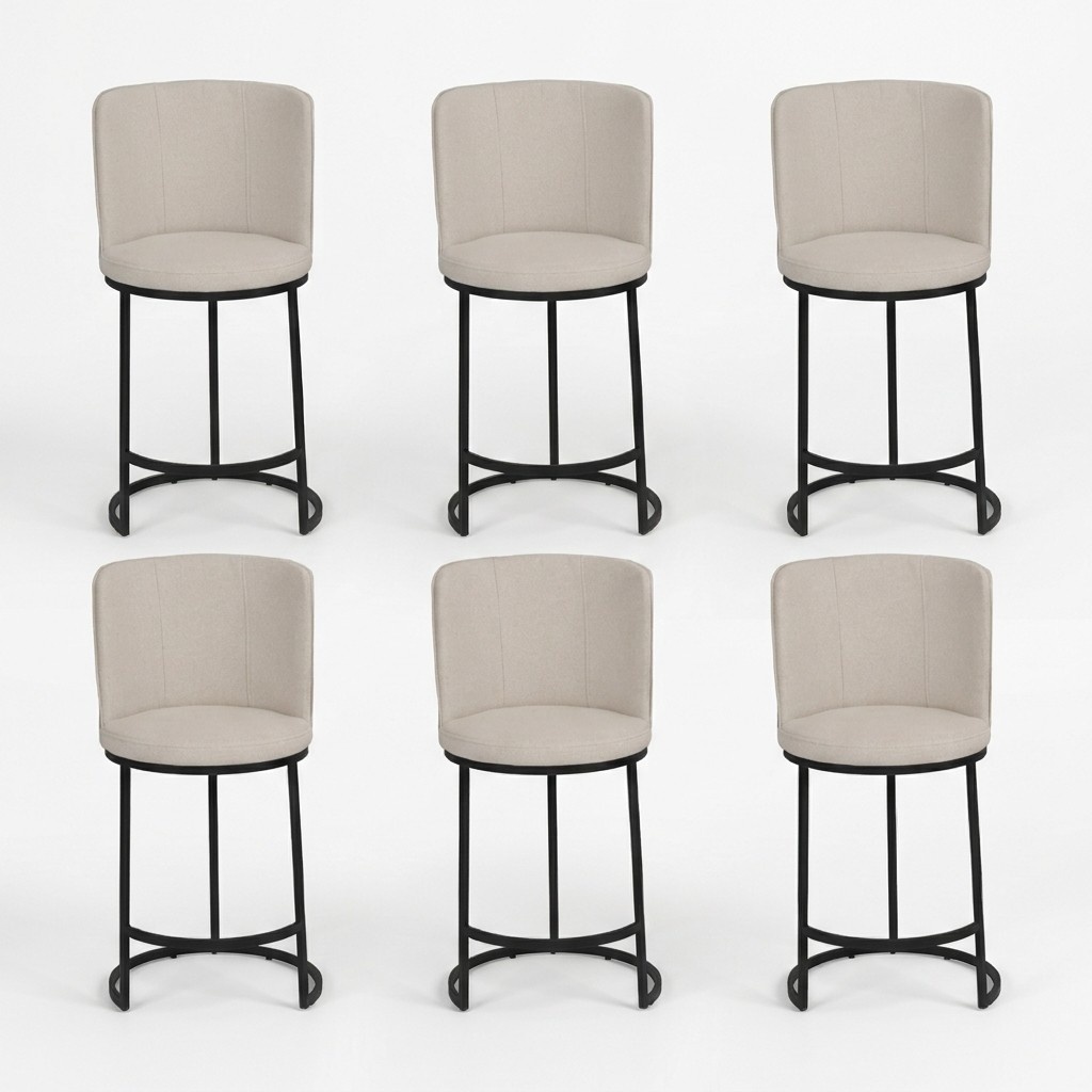 Bar stool 6x bar stool stylish bar furniture stool design steel feet new