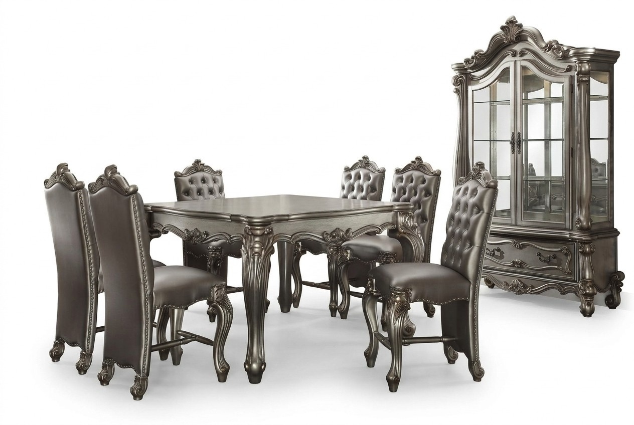Baroque Antique Style Dining Table Real Wood Classic Designer Tables Rococo