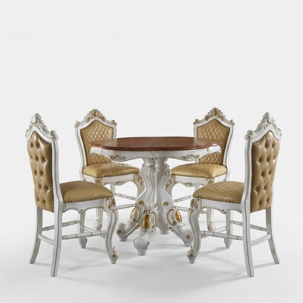 Baroque Round Dining Table Classic Round Tables Wood Furniture New