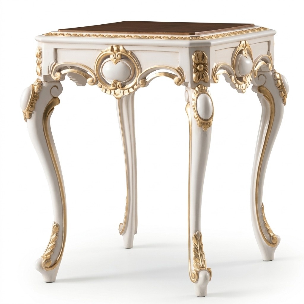 Baroque table side table wooden table Italian furniture side tables rococo