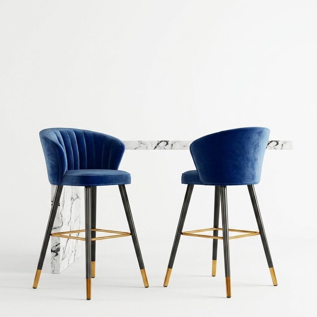 Bar stool bar stool blue velvet design bar stools bar stools chairs new