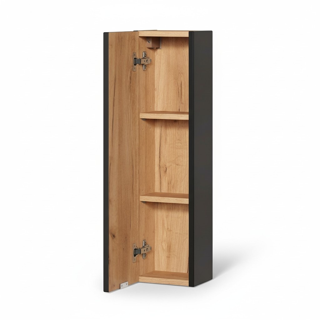 Bathroom bathroom furniture shelf cabinet brown cabinets pharmacies wood shelves furniture