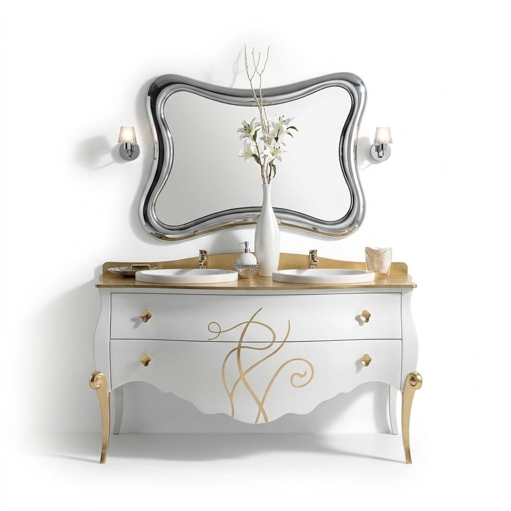 Bathroom furniture washbasin cabinet mirror bathroom furniture
