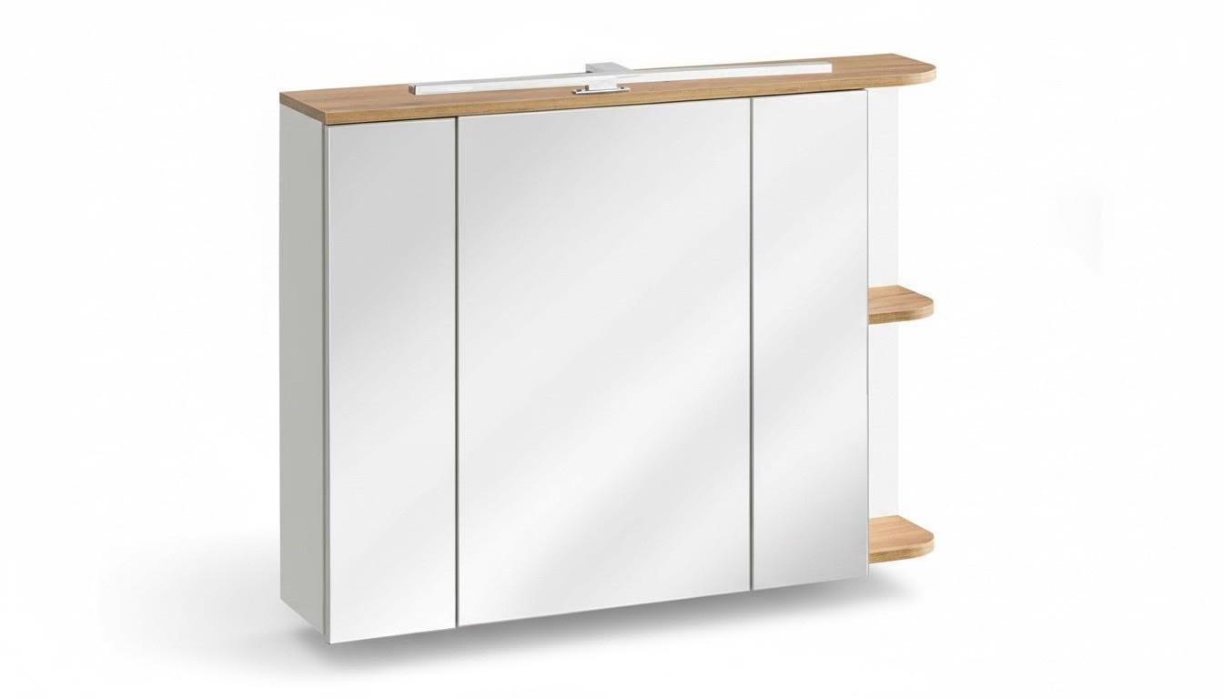 Bathroom mirror cabinet 80 cm mirror cabinet mirror cabinets shelves furniture new