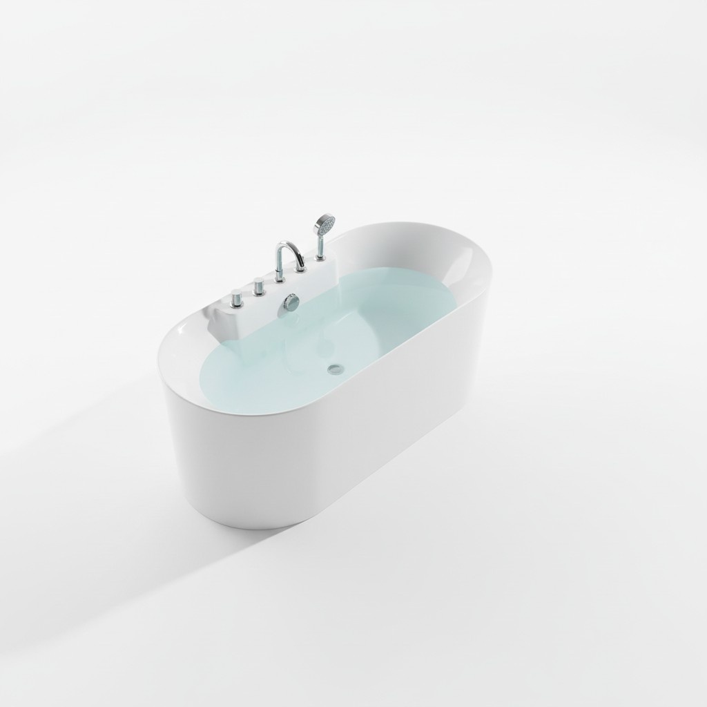 Free-standing bath tub Bathroom Acrylic bath tub White