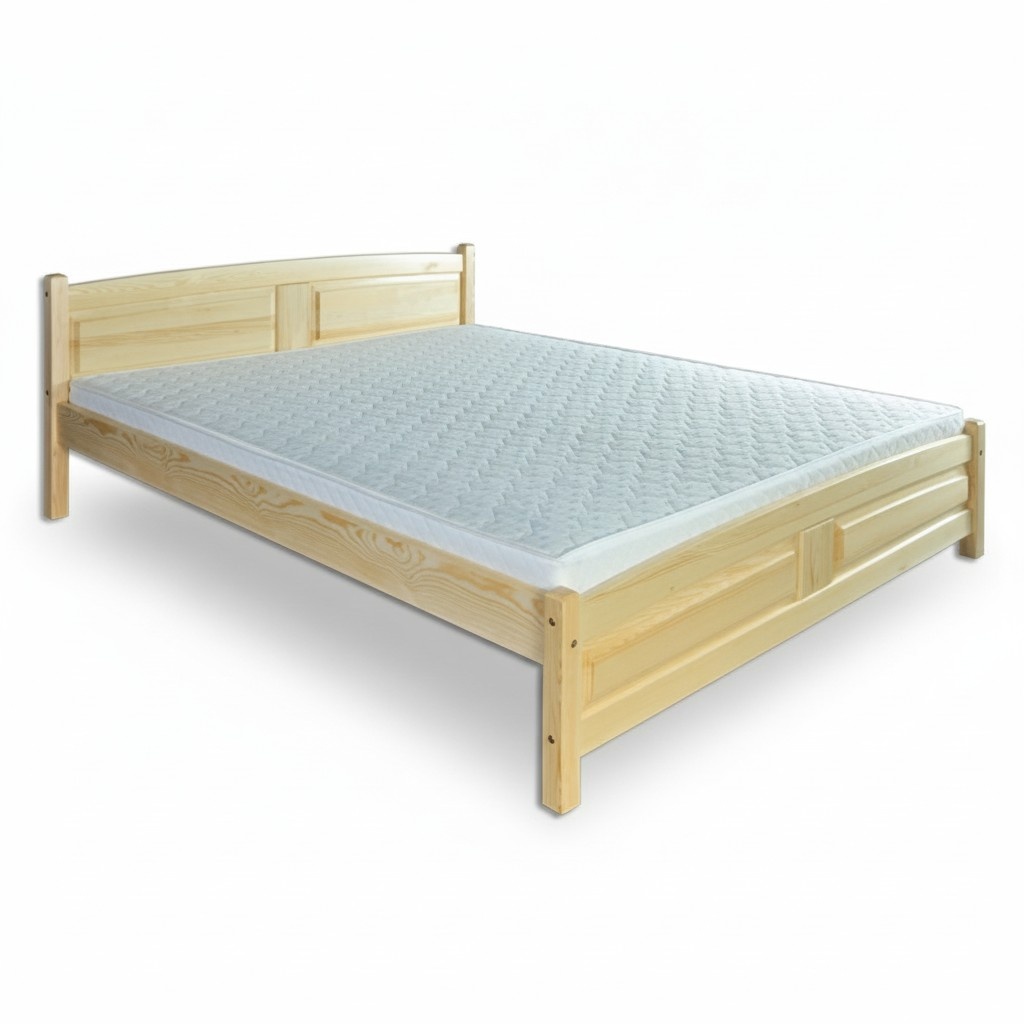 Bed 200x200cm Solid Wood Bed Frame Double Bed