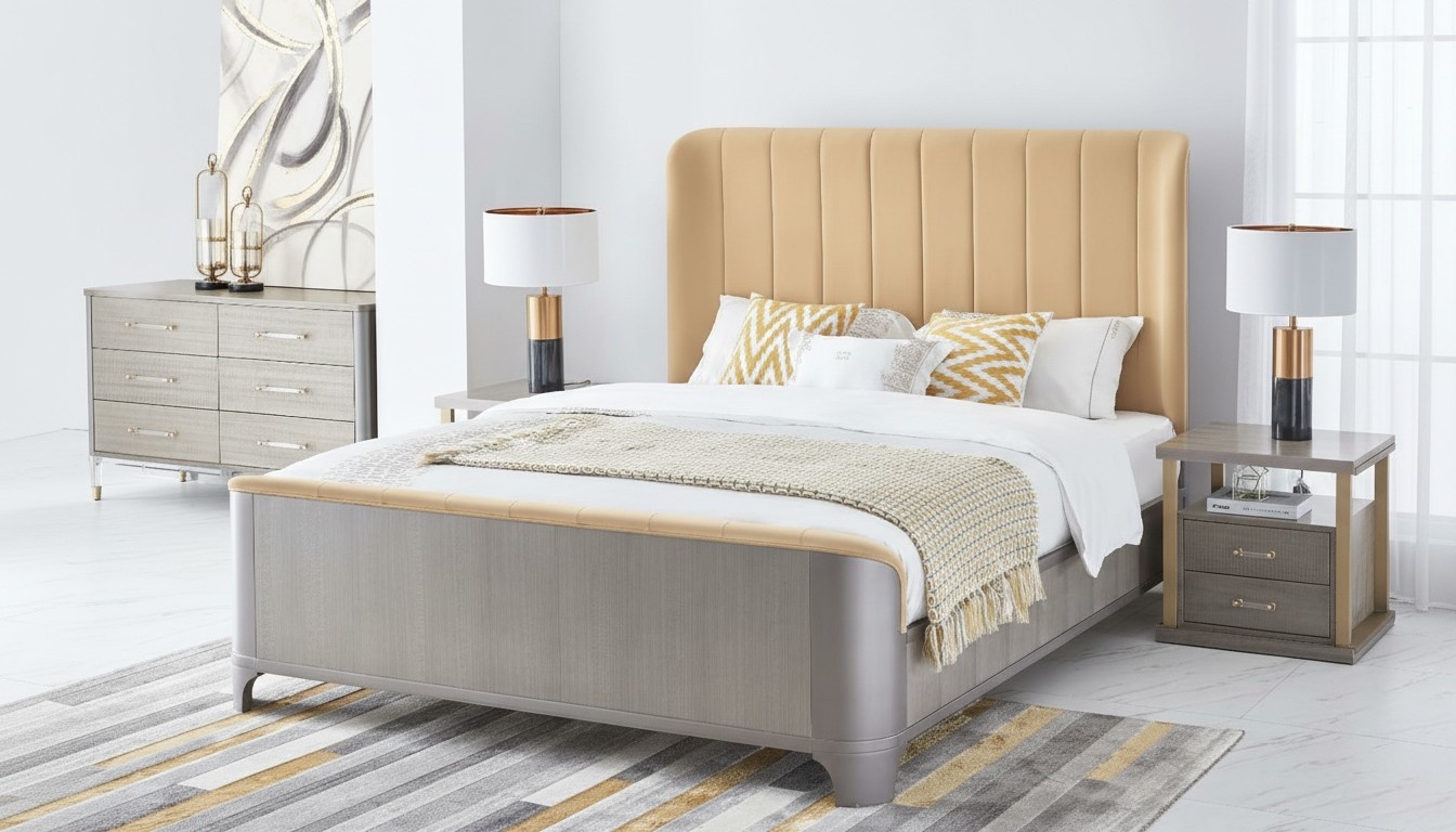 Bed 2x Bedside Table 3pcs Bedroom Set Beds New Luxury Modern 180x200 Room