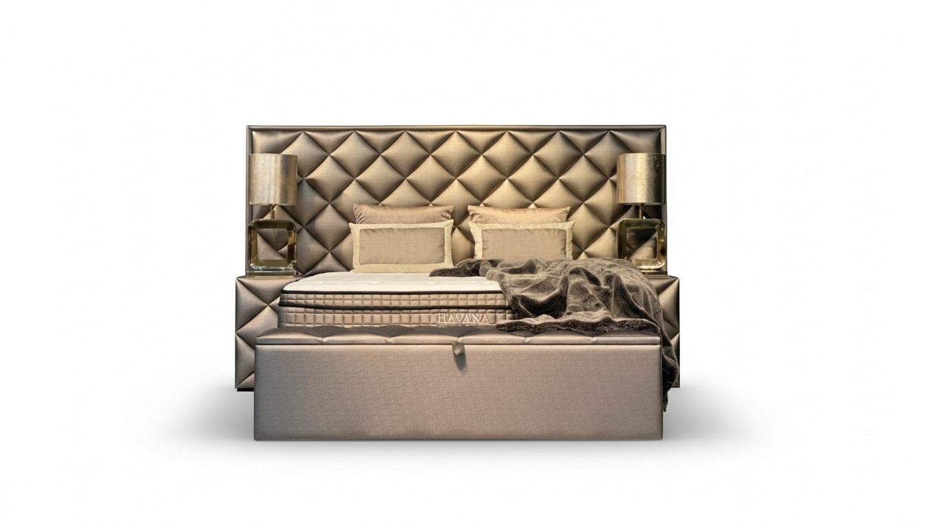 Bed 2x bedside table 3 pieces bedroom design furniture modern set luxury beds new