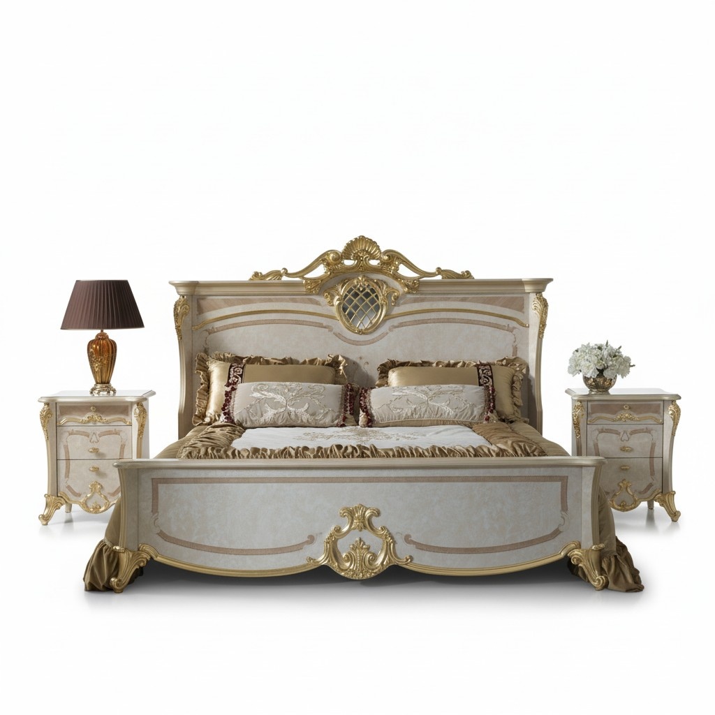 Bed 2x bedside table bedroom set design furniture modern luxury beds new 3 pcs.