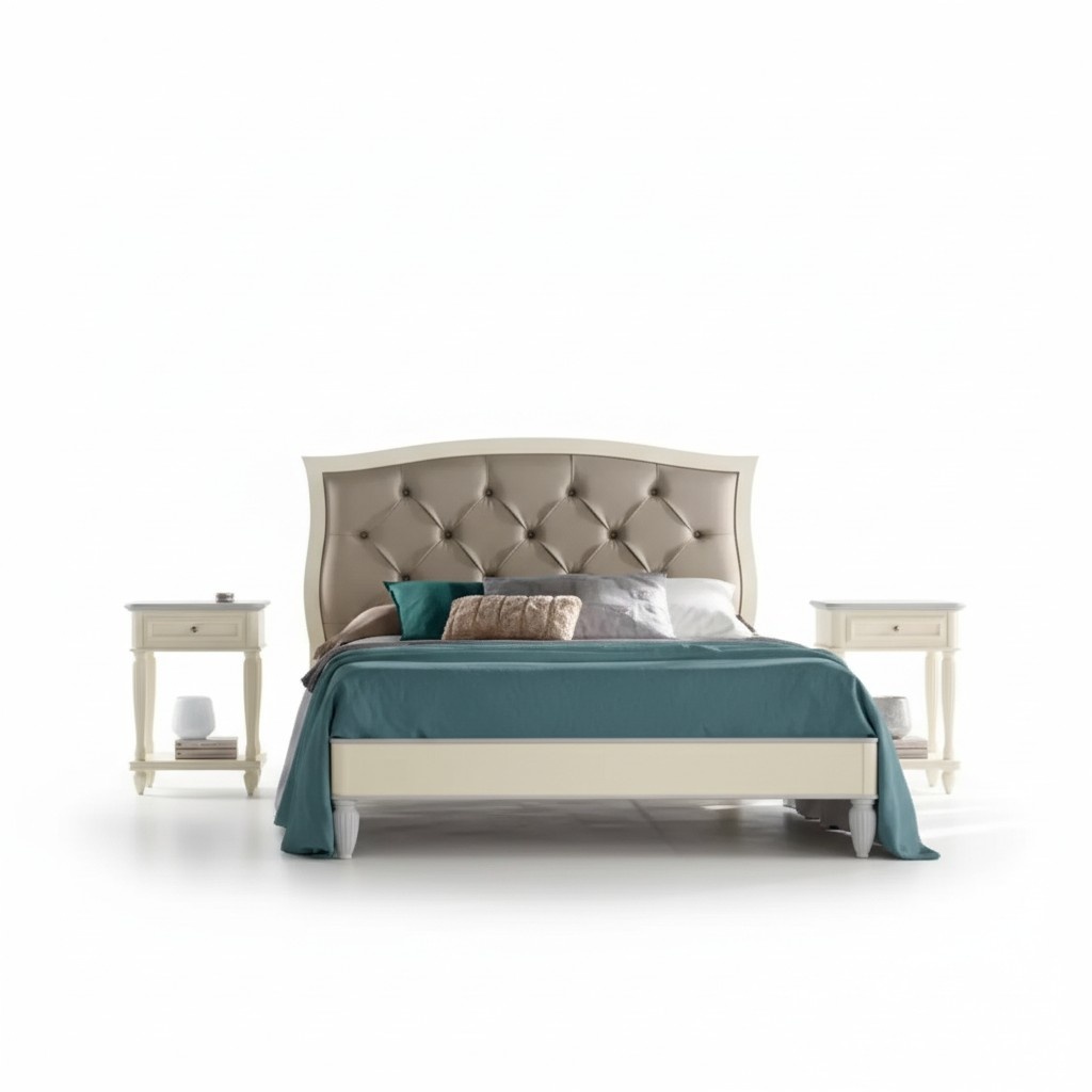 Bed 2x Bedside Tables 3 pcs. Bedroom Set Design Modern Luxury Group