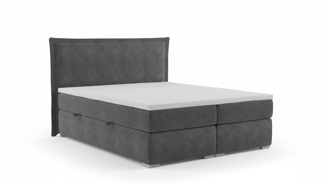 Bed Bedroom Double Bed Luxury Modern Furniture Designer Upholstered Boxspring Bed