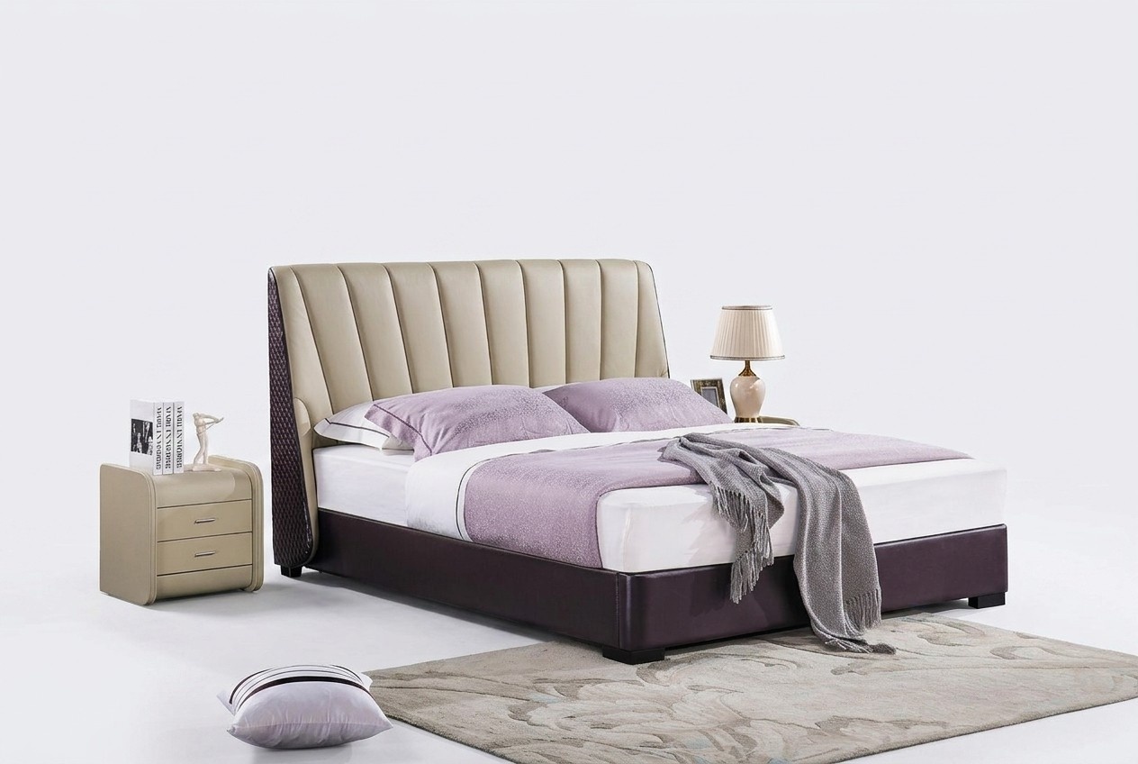 Bed bedroom set design furniture luxury beds 2x bedside table 3-piece bed frame !