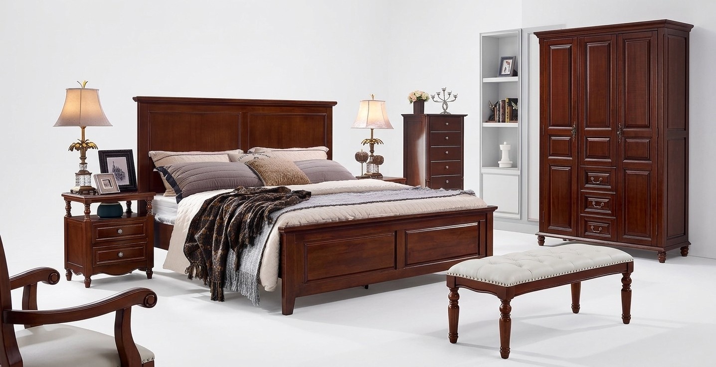 Bed Bedroom Set Design Furniture Luxury Beds 2x Bedside Tables 3tlg Bedstead