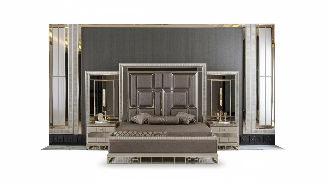 Bed Brown Elegant Bedroom Design Beautiful Luxury Double Beds
