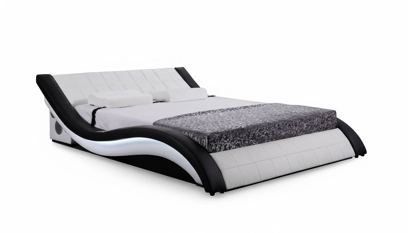 Bed Design Digital USB Beds Luxury Bedroom Furniture Leather Double Hotel Sound